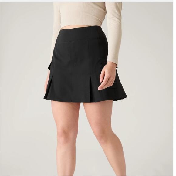 Athleta Women’s Endless High Rise cargo skort black size 16 - Picture 7 of 7